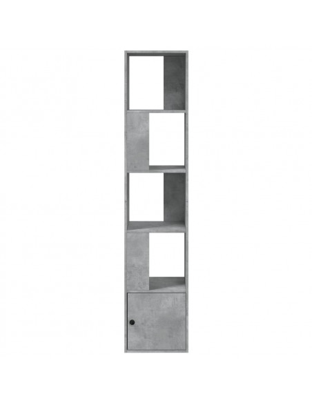 Libreria Grigio Cemento 40x36x189 cm in Legno Multistrato