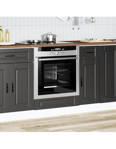 Armadio per Forno Porto Nero in Legno Multistrato