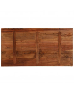 Piano Tavolo 100x50x2,5 cm Rettangolare in Massello di Recupero