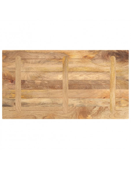 Piano Tavolo 100x50x2,5 cm Rettangolare Legno Massello di Pino