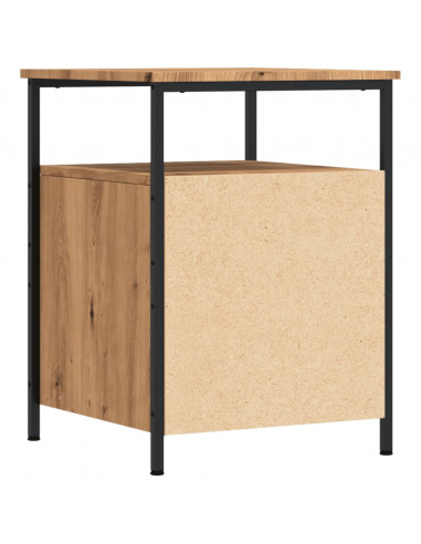 Comodini 2pz Rovere Artigianale 44x45x60cm in Legno Multistrato