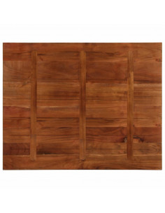 Piano Tavolo 100x80x2,5 cm Rettangolare in Massello di Recupero