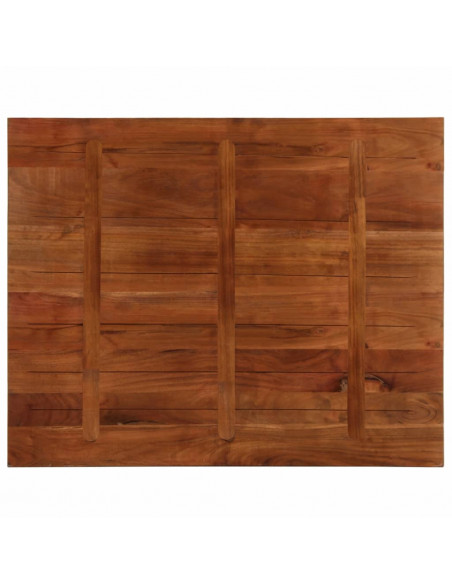 Piano Tavolo 100x80x2,5 cm Rettangolare in Massello di Recupero