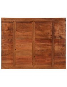 Piano Tavolo 100x80x3,8 cm Rettangolare in Massello di Recupero