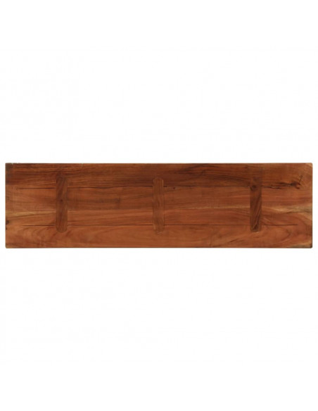 Piano Tavolo 110x20x2,5 cm Rettangolare in Massello di Recupero