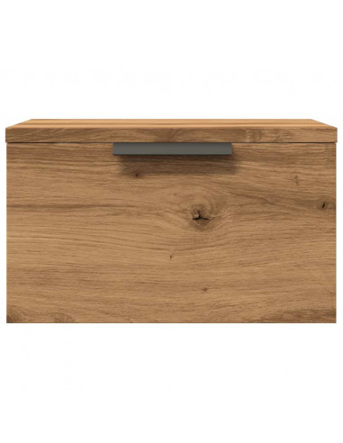 Comodino a Muro Rovere Artigianale 34x30x20 cm