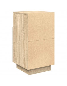 Comodino con 2 Cassetti Rovere Sonoma 36x36x68 cm 2