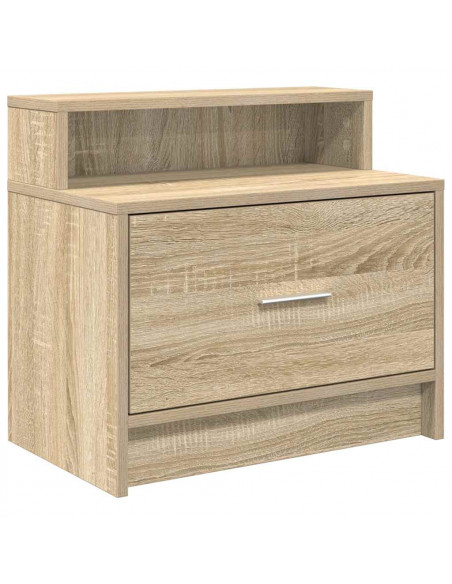 Comodino con Cassetto Rovere Sonoma 51x31x47 cm