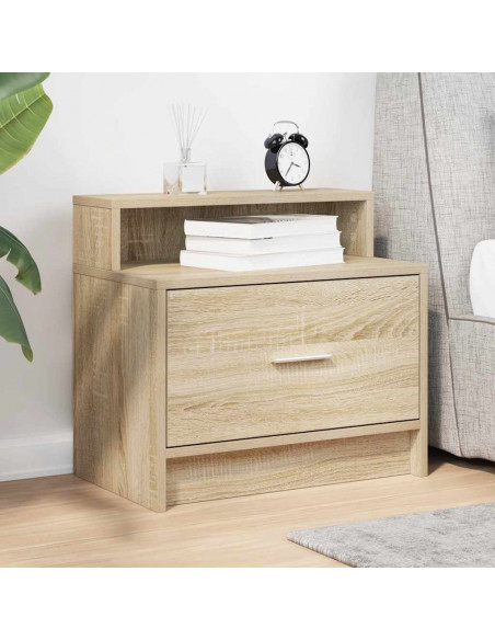 Comodino con Cassetto Rovere Sonoma 51x31x47 cm