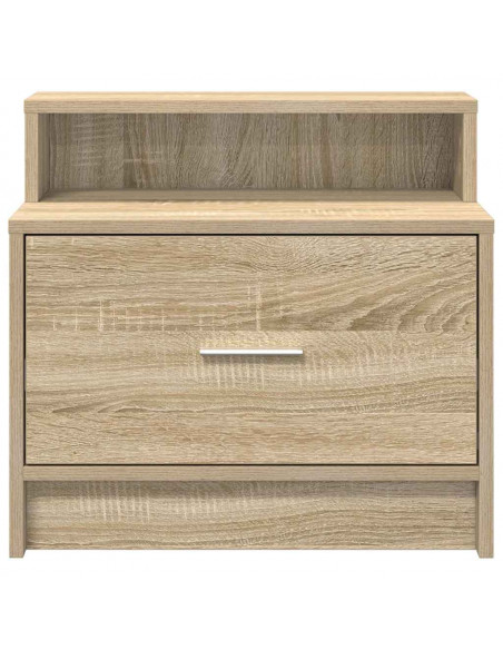 Comodino con Cassetto Rovere Sonoma 51x31x47 cm