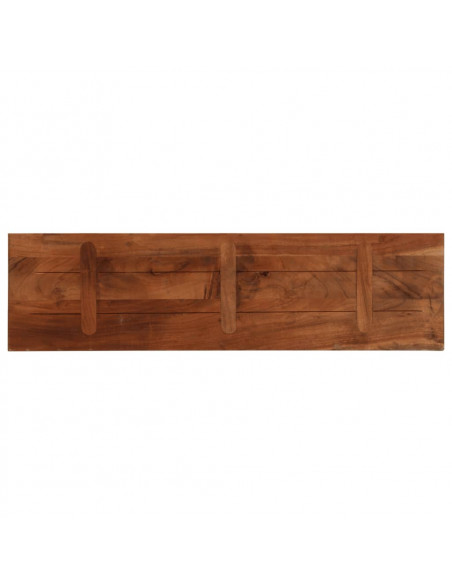 Piano Tavolo 110x40x2,5 cm Rettangolare in Massello di Recupero