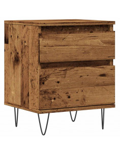 Comodino Legno Antico 40x35x50 cm in Legno Multistrato 2