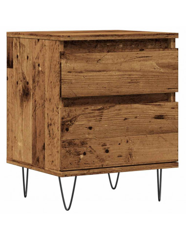 Comodino Legno Antico 40x35x50 cm in Legno Multistrato