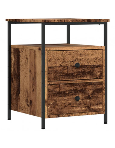 Comodino Legno Antico 44x45x60 cm in Legno Multistrato