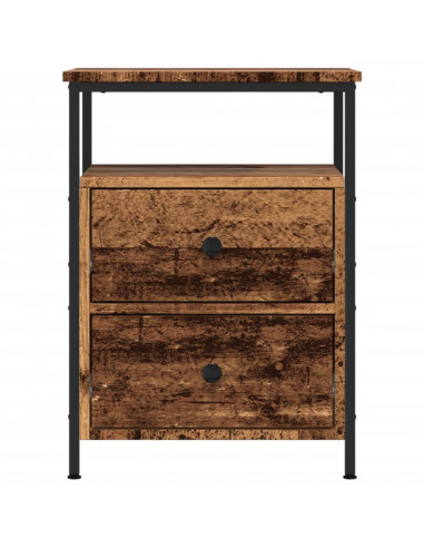 Comodino Legno Antico 44x45x60 cm in Legno Multistrato