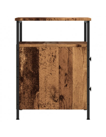Comodino Legno Antico 44x45x60 cm in Legno Multistrato