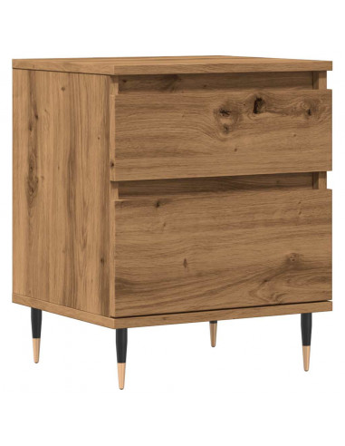 Comodino Rovere Artigianale 40x35x50 cm in Legno Multistrato