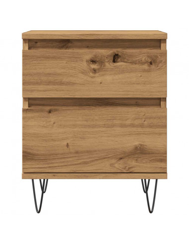 Comodino Rovere Artigianale 40x35x50 cm in Legno Multistrato