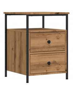 Comodino Rovere Artigianale 44x45x60 cm in Legno Multistrato 2