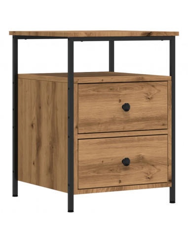 Comodino Rovere Artigianale 44x45x60 cm in Legno Multistrato