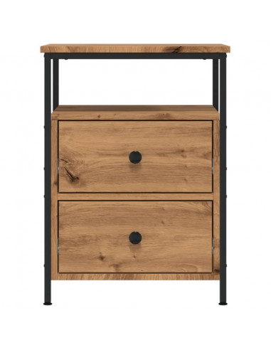 Comodino Rovere Artigianale 44x45x60 cm in Legno Multistrato