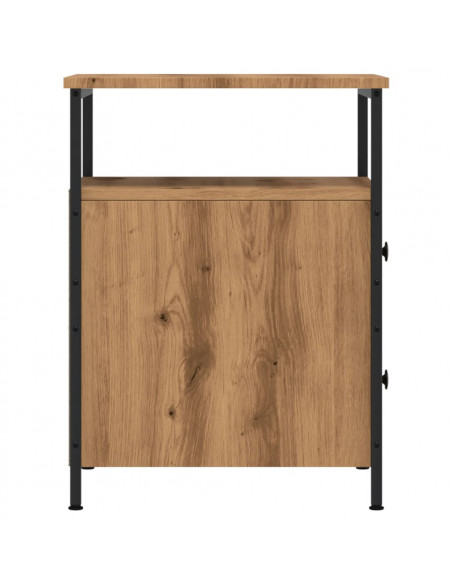Comodino Rovere Artigianale 44x45x60 cm in Legno Multistrato