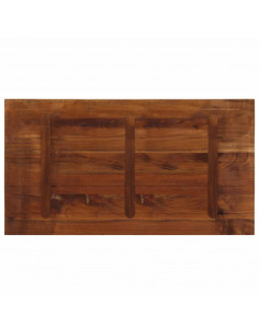 Piano Tavolo 110x50x3,8 cm Rettangolare in Massello di Recupero