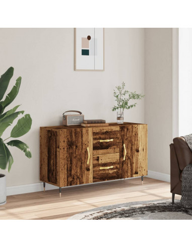 Credenza Legno Antico 100x36x60 cm in Legno Multistrato