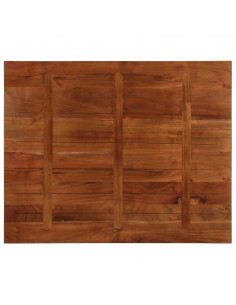 Piano Tavolo 110x80x2,5 cm Rettangolare in Massello di Recupero