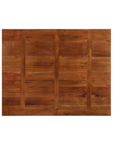 Piano Tavolo 110x80x2,5 cm Rettangolare in Massello di Recupero