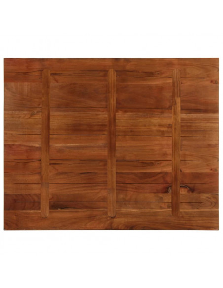 Piano Tavolo 110x80x2,5 cm Rettangolare in Massello di Recupero