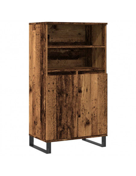Credenza Legno Antico 60x36x110 cm in Legno Multistrato
