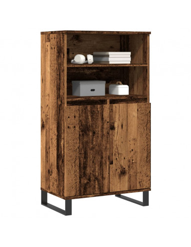 Credenza Legno Antico 60x36x110 cm in Legno Multistrato