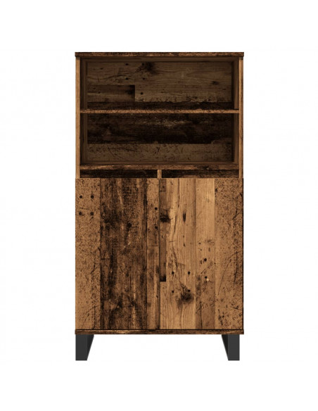 Credenza Legno Antico 60x36x110 cm in Legno Multistrato