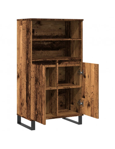 Credenza Legno Antico 60x36x110 cm in Legno Multistrato