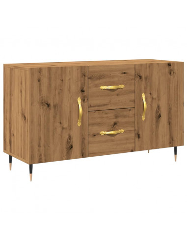 Credenza Rovere Artigianale 100x36x60 cm in Legno Multistrato