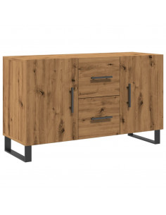 Credenza Rovere Artigianale 100x36x60 cm in Legno Multistrato 2