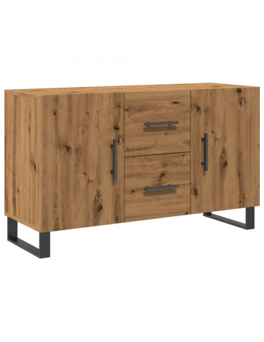 Credenza Rovere Artigianale 100x36x60 cm in Legno Multistrato
