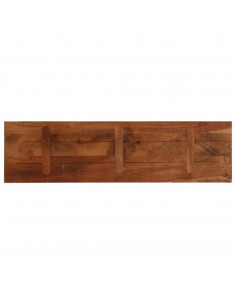 Piano Tavolo 120x30x2,5 cm Rettangolare in Massello di Recupero