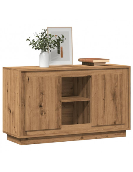Credenza Rovere Artigianale 102x35x60 cm in Legno Multistrato