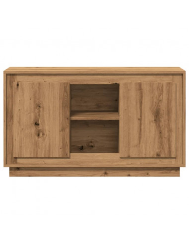 Credenza Rovere Artigianale 102x35x60 cm in Legno Multistrato