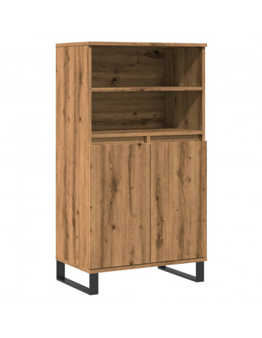 Credenza Rovere Artigianale 60x36x110 cm in Legno Multistrato