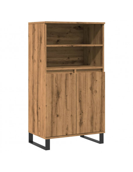 Credenza Rovere Artigianale 60x36x110 cm in Legno Multistrato