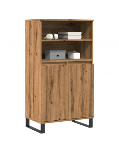 Credenza Rovere Artigianale 60x36x110 cm in Legno Multistrato