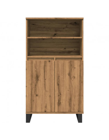 Credenza Rovere Artigianale 60x36x110 cm in Legno Multistrato