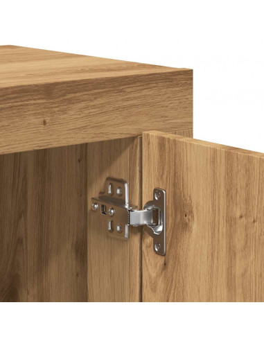 Credenza Rovere Artigianale 92x35x75 cm in Legno Multistrato