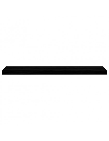 Davanzali 2 pz Marrone Scuro 120x30x2 cm Legno Massello Rovere