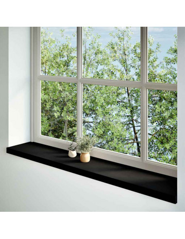 Davanzali 2 pz Marrone Scuro 140x25x2 cm Legno Massello Rovere