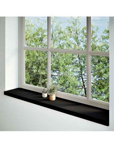 Davanzali 2 pz Marrone Scuro 140x30x2 cm Legno Massello Rovere