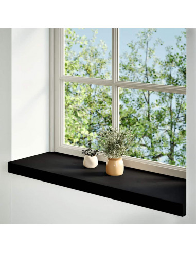 Davanzali 2 pz Marrone Scuro 70x25x2 cm Legno Massello Rovere